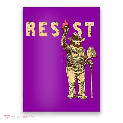 Smokey Bear Resist Anti Trump Environtal Activism Poster