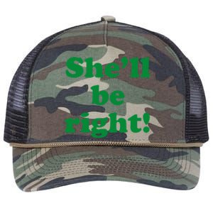 SheLl Be Right! Australia Aussie For Australian Slang Retro Rope Trucker Hat Cap