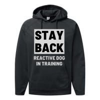 Stay Back Reactive Dog Walking Performance Fleece Hoodie