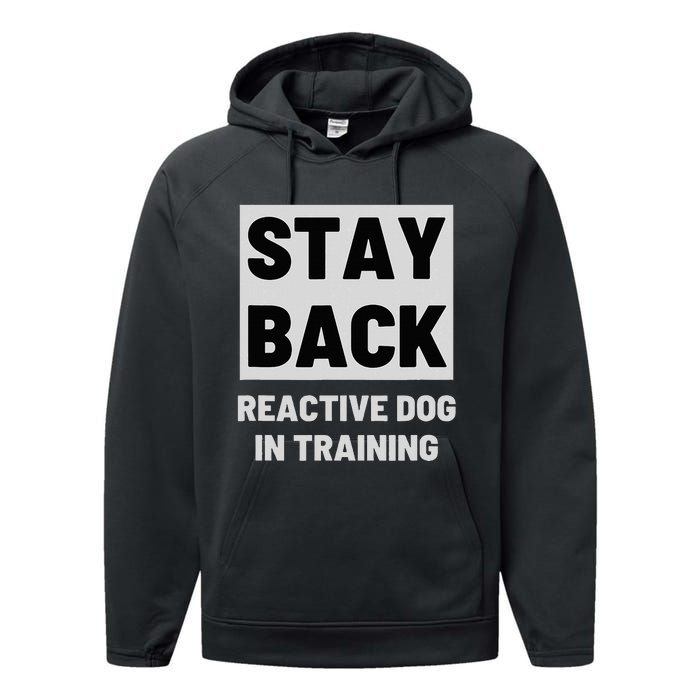 Stay Back Reactive Dog Walking Performance Fleece Hoodie