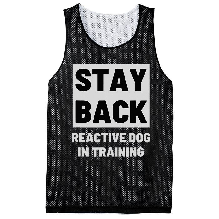 Stay Back Reactive Dog Walking Mesh Reversible Basketball Jersey Tank