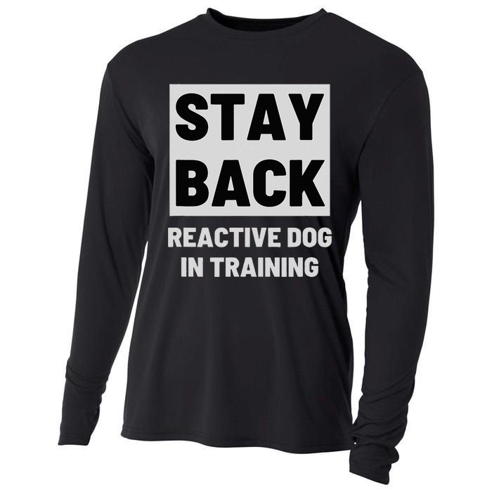 Stay Back Reactive Dog Walking Cooling Performance Long Sleeve Crew