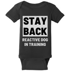 Stay Back Reactive Dog Walking Baby Bodysuit