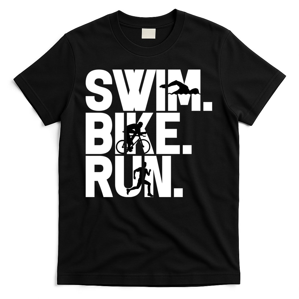 Swim Bike Run Triathlon Triathlete Athletics Gift T-Shirt
