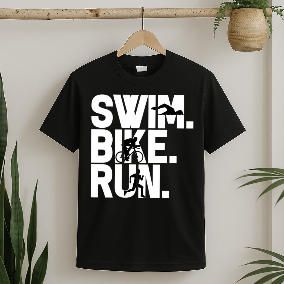 Swim Bike Run Triathlon Triathlete Athletics Gift T-Shirt