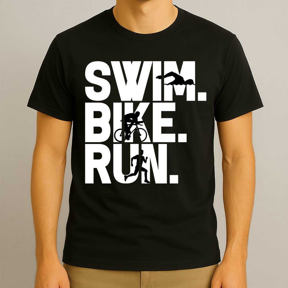 Swim Bike Run Triathlon Triathlete Athletics Gift T-Shirt