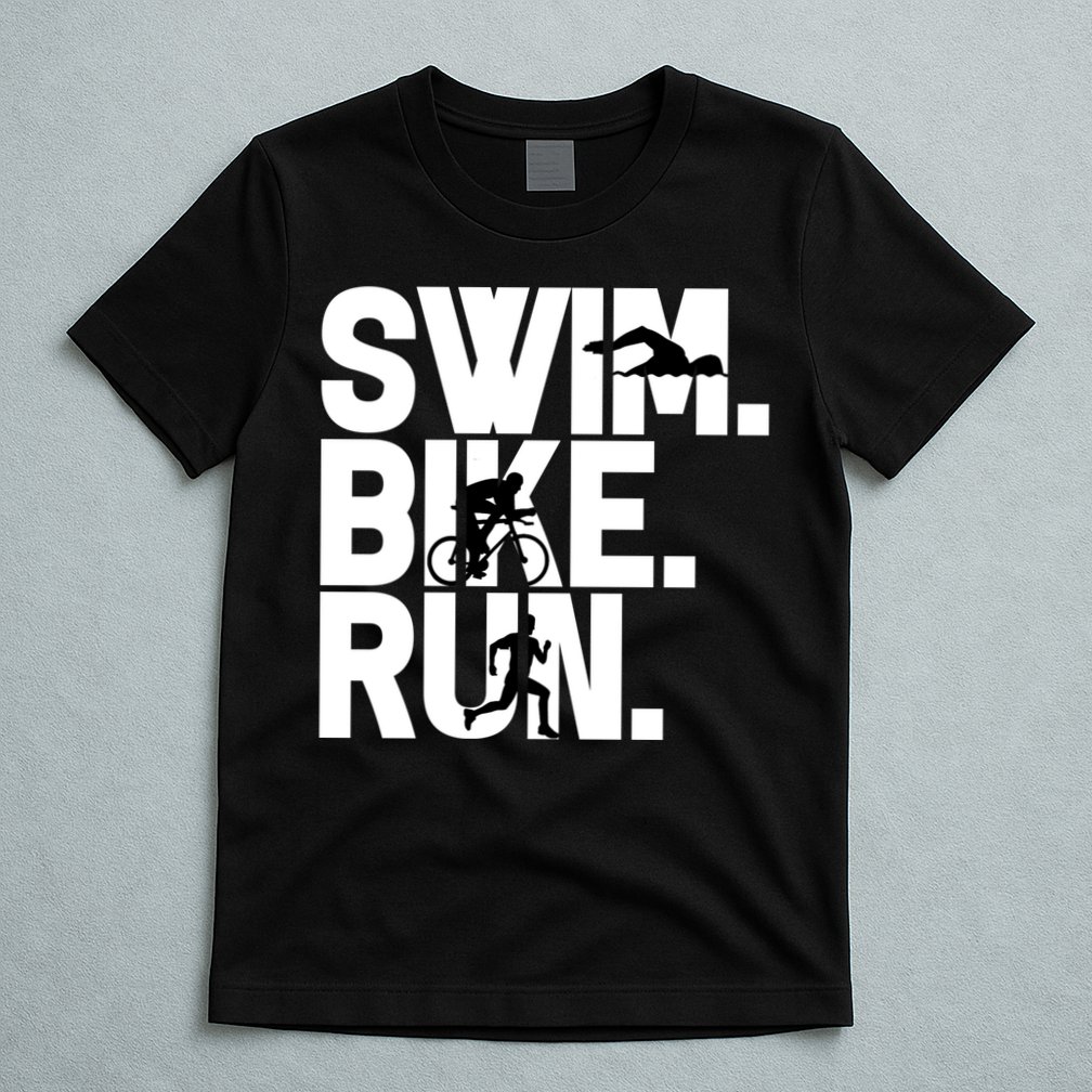 Swim Bike Run Triathlon Triathlete Athletics Gift T-Shirt