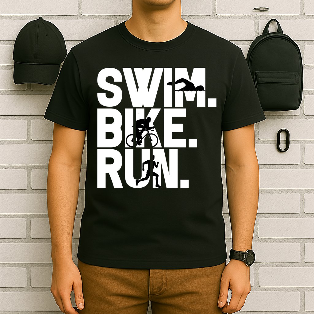 Swim Bike Run Triathlon Triathlete Athletics Gift T-Shirt