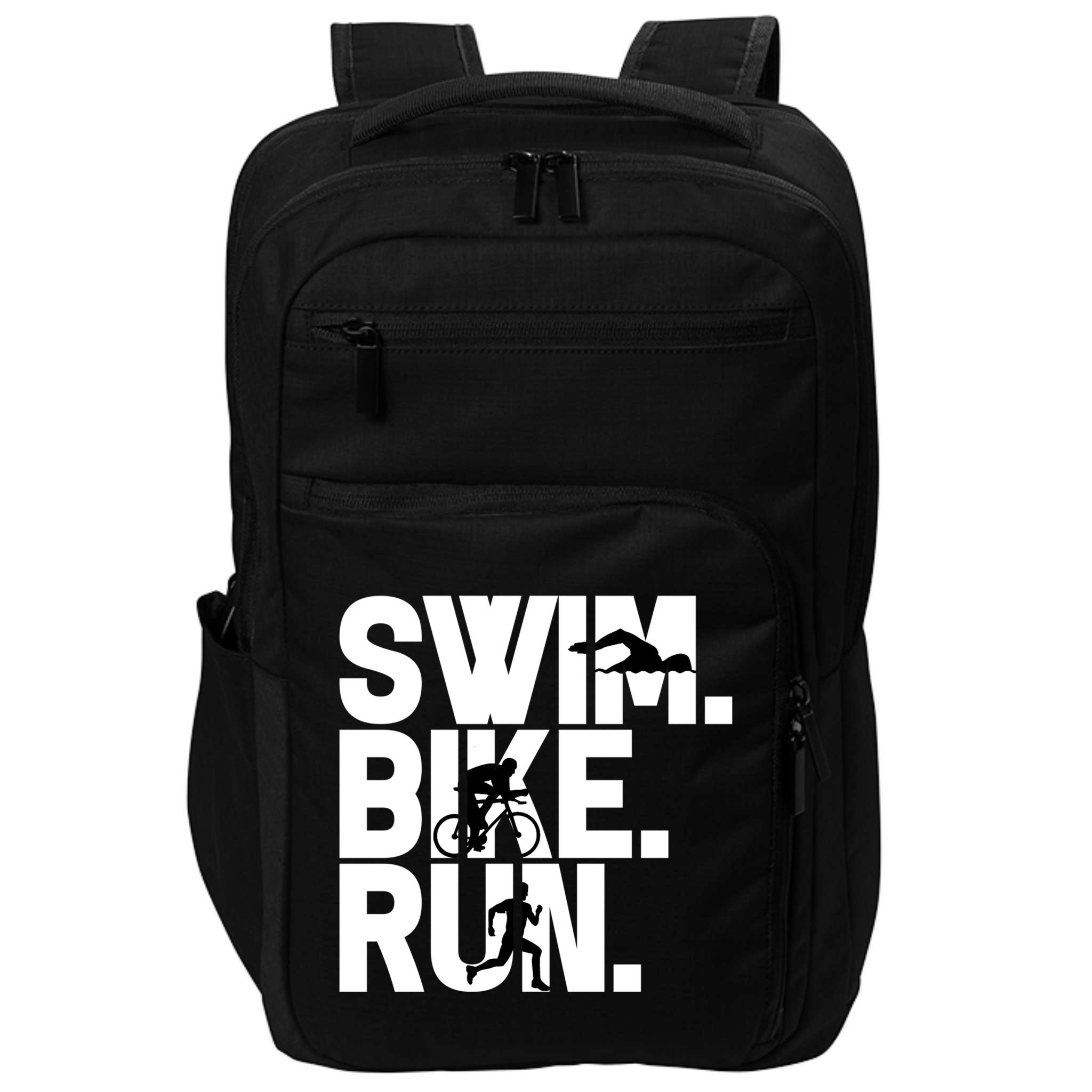 Swim Bike Run Triathlon Triathlete Athletics Gift Impact Tech Backpack