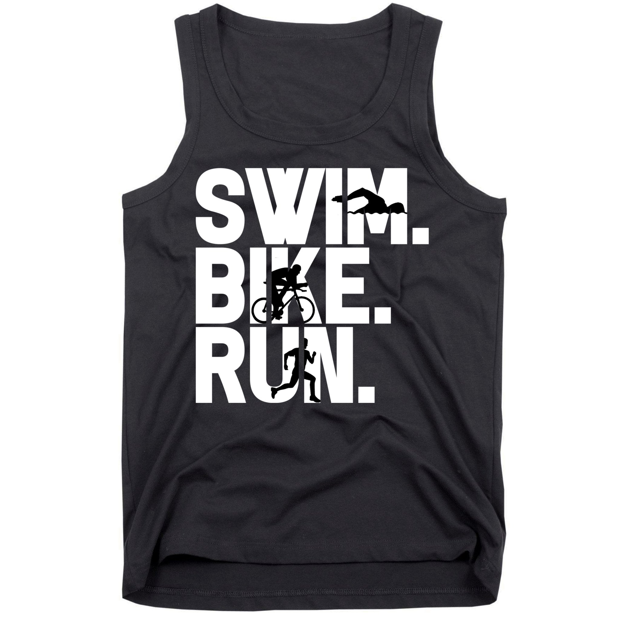 Swim Bike Run Triathlon Triathlete Athletics Gift Tank Top