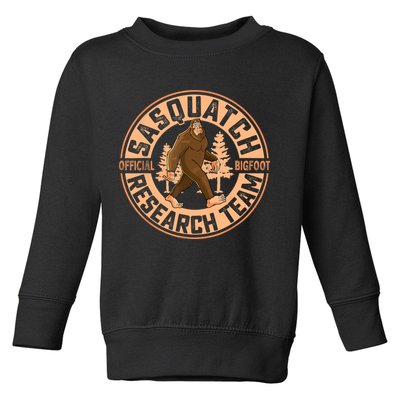 Sasquatch Bigfoot Research Team Men Women Kids Toddler Sweatshirt