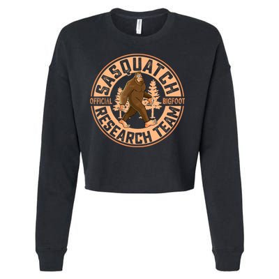 Sasquatch Bigfoot Research Team Men Women Kids Cropped Pullover Crew
