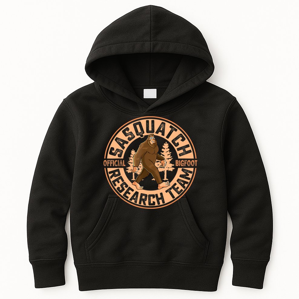 Sasquatch Bigfoot Research Team Men Women Kids Kids Hoodie