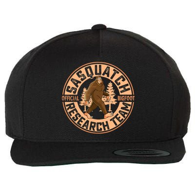 Sasquatch Bigfoot Research Team Men Women Kids Wool Snapback Cap