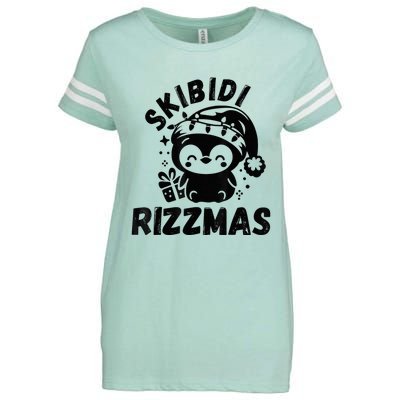 Ski Bidi Riz Zmas Funny Gen Alpha Slang Christmas Penguin Enza Ladies Jersey Football T-Shirt