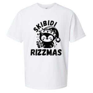 Ski Bidi Riz Zmas Funny Gen Alpha Slang Christmas Penguin Sueded Cloud Jersey T-Shirt