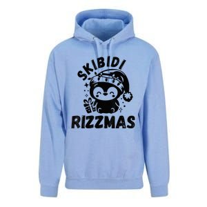 Ski Bidi Riz Zmas Funny Gen Alpha Slang Christmas Penguin Unisex Surf Hoodie