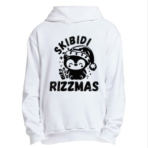 Ski Bidi Riz Zmas Funny Gen Alpha Slang Christmas Penguin Urban Pullover Hoodie