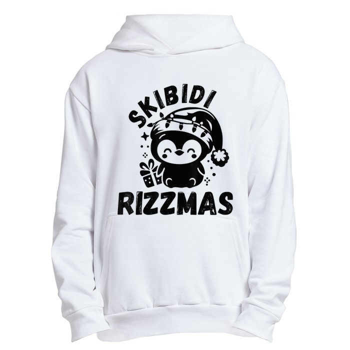 Ski Bidi Riz Zmas Funny Gen Alpha Slang Christmas Penguin Urban Pullover Hoodie