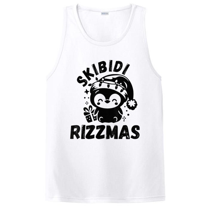 Ski Bidi Riz Zmas Funny Gen Alpha Slang Christmas Penguin PosiCharge Competitor Tank