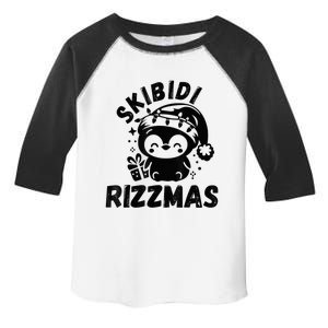 Ski Bidi Riz Zmas Funny Gen Alpha Slang Christmas Penguin Toddler Fine Jersey T-Shirt