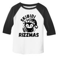 Ski Bidi Riz Zmas Funny Gen Alpha Slang Christmas Penguin Toddler Fine Jersey T-Shirt