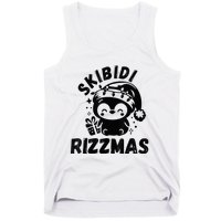 Ski Bidi Riz Zmas Funny Gen Alpha Slang Christmas Penguin Tank Top