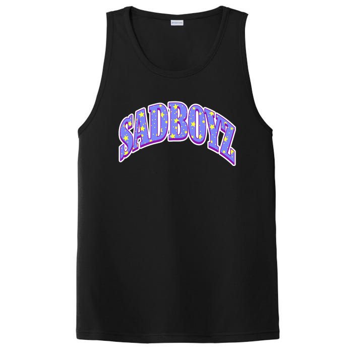 S.A.D B.O.Y.Z Rhinestone Logo Star PosiCharge Competitor Tank