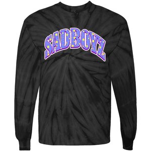 S.A.D B.O.Y.Z Rhinestone Logo Star Tie-Dye Long Sleeve Shirt