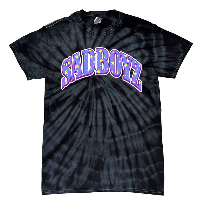 S.A.D B.O.Y.Z Rhinestone Logo Star Tie-Dye T-Shirt