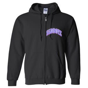 S.A.D B.O.Y.Z Rhinestone Logo Star Full Zip Hoodie