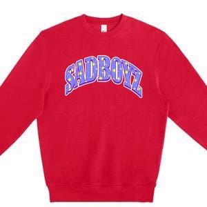 S.A.D B.O.Y.Z Rhinestone Logo Star Premium Crewneck Sweatshirt