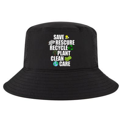 Save Bees Rescue Animals Recycle Plastic Earth Day Cool Comfort Performance Bucket Hat