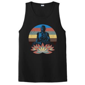 Sleeping Buddha Relaxing Meditation Gift Design Idea Gift PosiCharge Competitor Tank