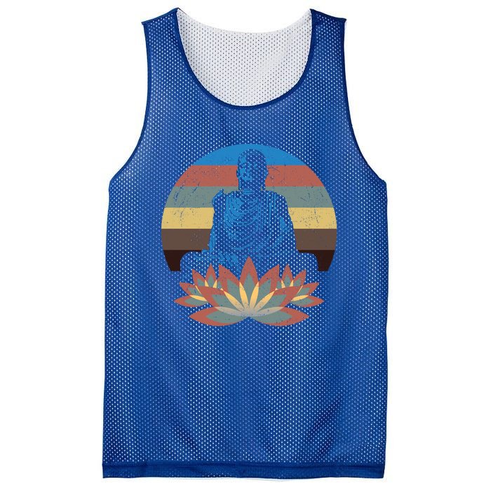 Sleeping Buddha Relaxing Meditation Gift Design Idea Gift Mesh Reversible Basketball Jersey Tank