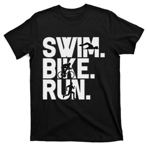 Swim Bike Run Triathlon Triathlete Athletics Gift T-Shirt