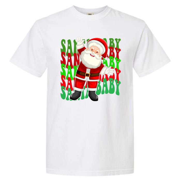 Santa Baby Retro Holiday Festive Cute Garment-Dyed Heavyweight T-Shirt