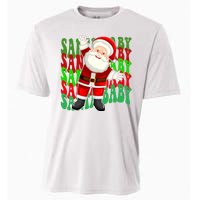 Santa Baby Retro Holiday Festive Cute Cooling Performance Crew T-Shirt