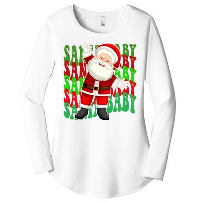 Santa Baby Retro Holiday Festive Cute Women's Perfect Tri Tunic Long Sleeve Shirt