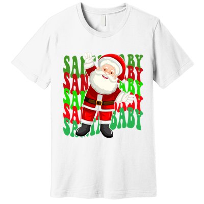 Santa Baby Retro Holiday Festive Cute Premium T-Shirt