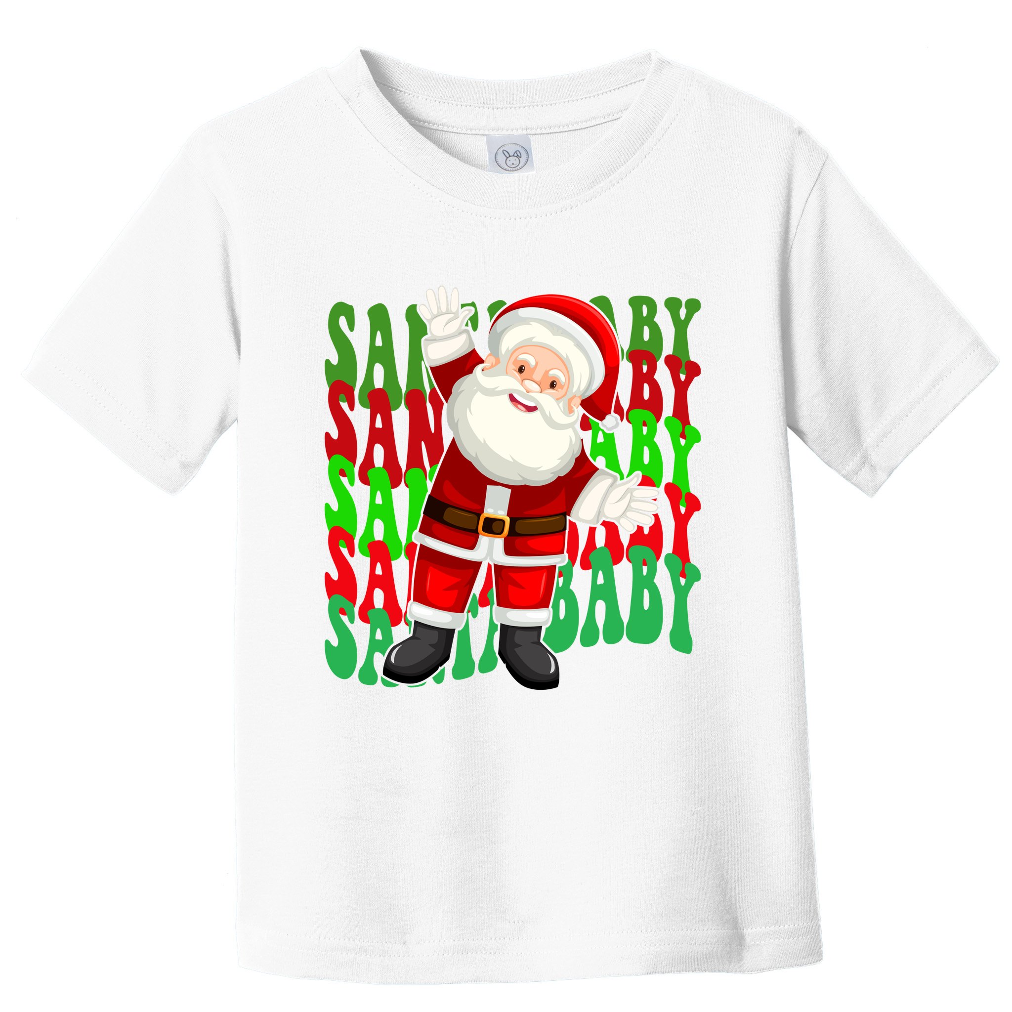 Santa Baby Retro Holiday Festive Cute Toddler T-Shirt