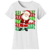 Santa Baby Retro Holiday Festive Cute Women's T-Shirt