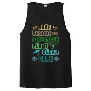 Save Bees Rescue Animals Recycle Plastict Earth Day PosiCharge Competitor Tank