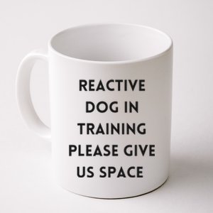 Stay Back Reactive Dog Walking Coffee Mug