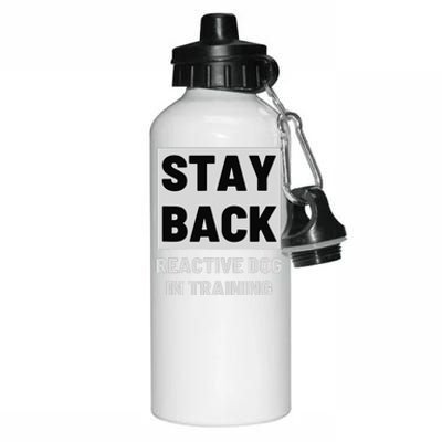 Stay Back Reactive Dog Walking Aluminum Water Bottle