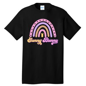 Sunny Bunny Rainbow Easter Tall T-Shirt