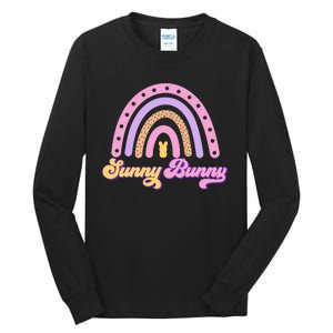 Sunny Bunny Rainbow Easter Tall Long Sleeve T-Shirt