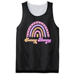 Sunny Bunny Rainbow Easter Mesh Reversible Basketball Jersey Tank