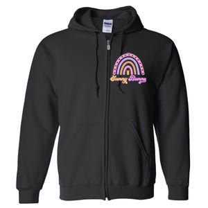 Sunny Bunny Rainbow Easter Full Zip Hoodie