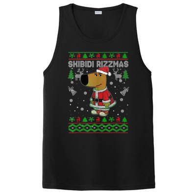 Ski Bidi Rizzmas Christmas Rizz Santa Ugly Christmas Sweater PosiCharge Competitor Tank